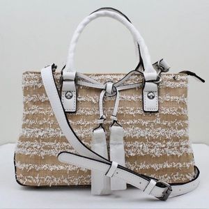 Patricia Nash Ebbe Woven Straw Angela Satchel Bag